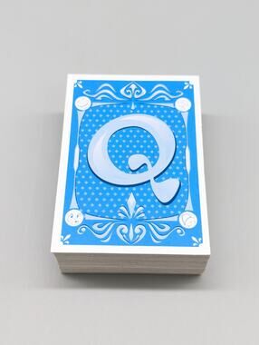 Quelf 2008 Family Edition Board Game Replacement Cards 88 Blue